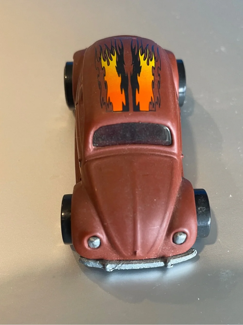 Hot Wheels CUSTOM  Brown VW Bug Volkswagen Beetle 1988